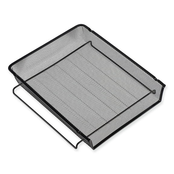 UNIVERSAL Mesh Stackable Side Load Tray Legal Black 20012