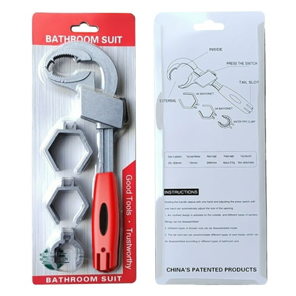 Universal Open End Wrench Adjustable Wrench For Bathroom Plumbing Sink Repair