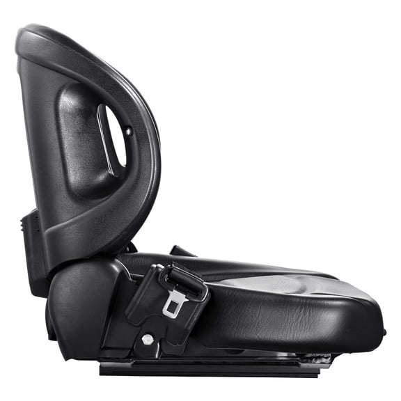 Universal Operator Seat for Material Handling Equipment Compatible with Forklifts, Loaders, Excavators Micro Switch and Seat Belt Included