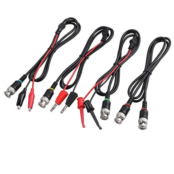 Universal Oscilloscope Probe with Accessories Kit 100MHz Clip Probes BNC to Test Lead