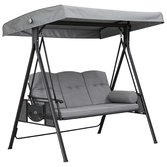 Universal Outdoor Swing Chair Canopy Replacement, Waterproof Windproof Anti-UV Heavy Duty Patio Swing Top Cover, Garden Hammock Canopy for Porch, Furniture Covers