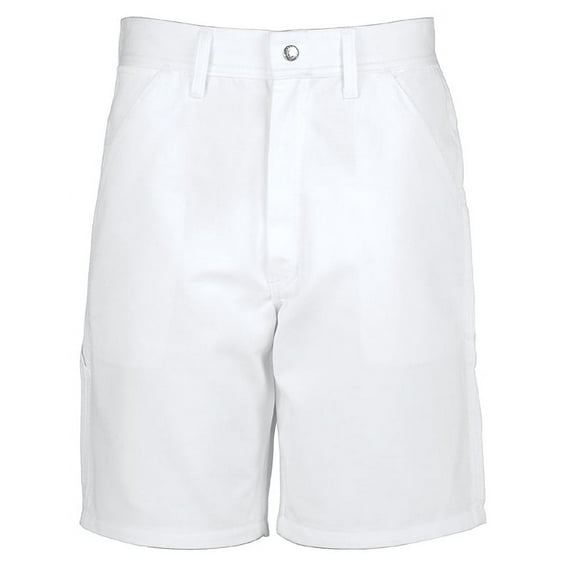 Universal Overall Company Painter's Utility Work Shorts, 100% Cotton, White, Great for Masonry, Stonework, Lanscaping, Size 40