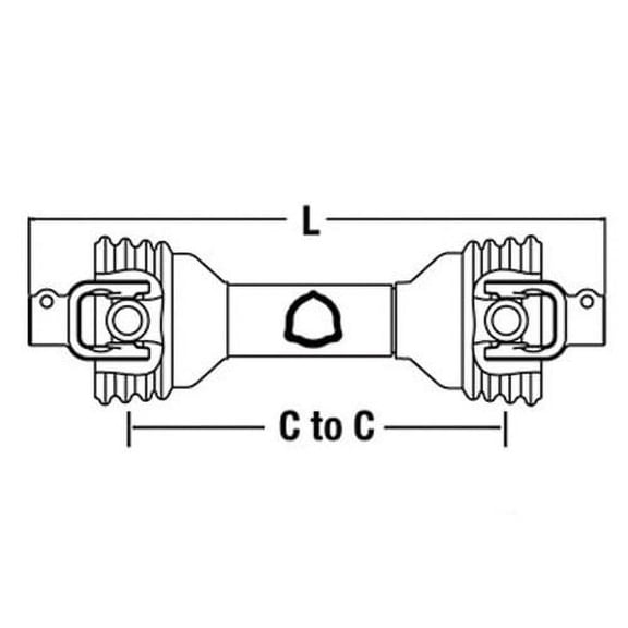 Universal PTO Driveline fits PTO Drivelines & Parts Complete PTO Drive Lines