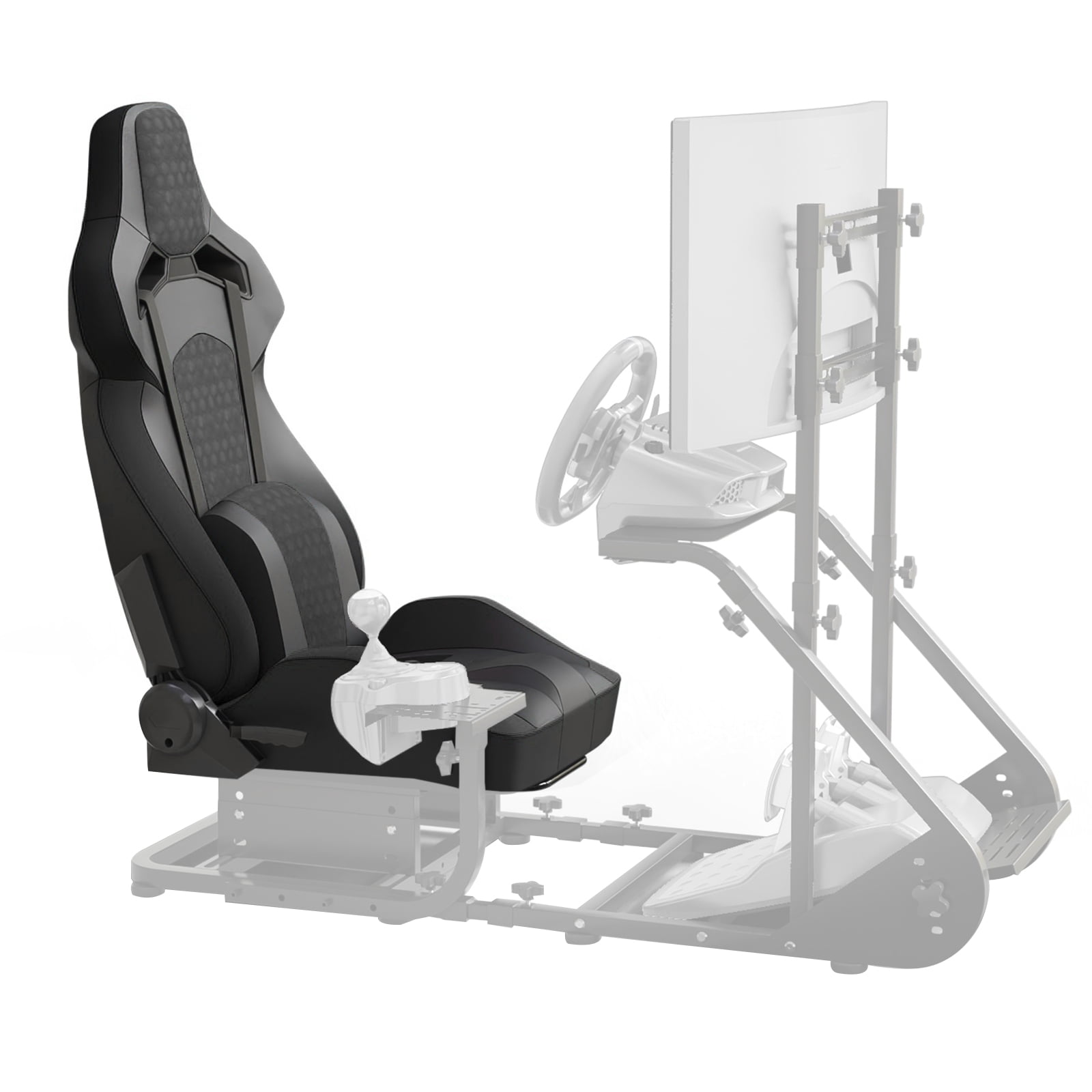 Universal PVC Bucket Style Reclinable Sport PU Leather Simulator Racing ...