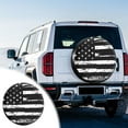 thumbnail image 1 of Universal PVC Leather Spare Tire Cover - Waterproof & Sun Protection, Heavy-Duty Polyester, Zipper Closure, Windproof, Fits SUVs and Trailers, Black (76-79cm), 1 of 6