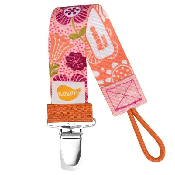 Universal Pacifier Clip - Ulubulu - Floral Mauve
