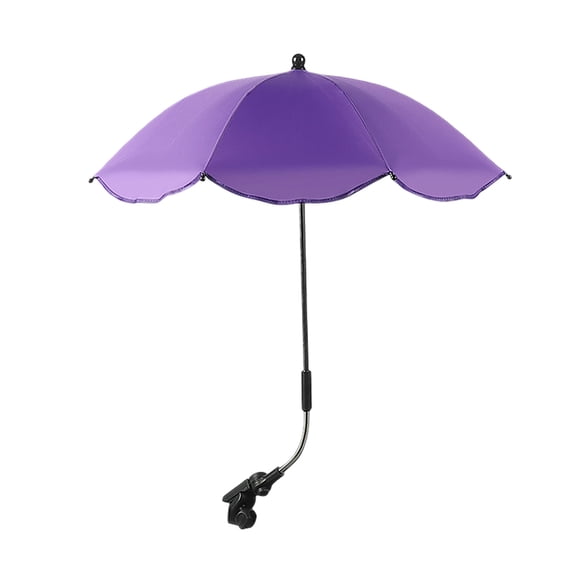 Universal Parasol Sunshade UPF 50+ 360° Rotating Tilt Portable Sun Umbrella for Round Oval Tube Chairs Bikes Wheelchairs 30.7 x 26 Inch