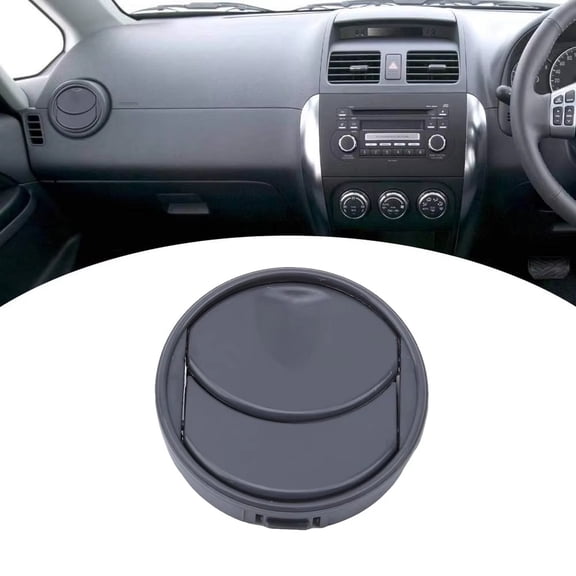 Universal Passenger Bus Ac Vent, Black Vent Cover 2 Inch Diameter Round Vent Damper, Dashboard Mount Air Vent Insert, Circulation Regulation Vent Shutter for Bus Hvac, Durable