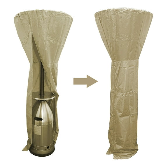 Universal Patio Heater Cover Outdoor Standup Round Furniture Protection with Zipper - Waterproof Dustproof All Season Protection(A)