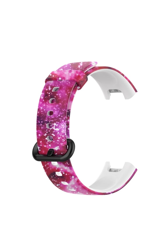 Universal Pattern Strap For Xiaomi Mi Watch Lite Redmi Watch Silicone Material Waterproof Sweat Proof Comfortable Soft Thickened Design Adjustable Length 5.5-8.7 Inch Wrist Fashionable E