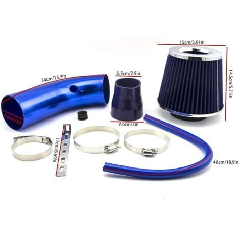 Universal Performance Cold Air Intake Filter Aluminum Induction Hose for Car and Automotive