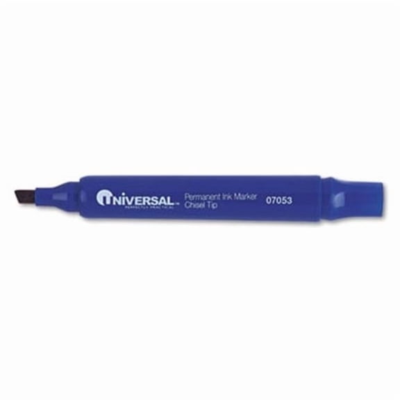Universal Permanent Markers Chisel Tip Blue Dozen