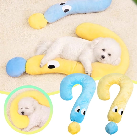 Universal Pet Pillow with Ergonomic Neck Support Soft Cuddle Cushion for Dogs and Cats Comfortable Washable Bed