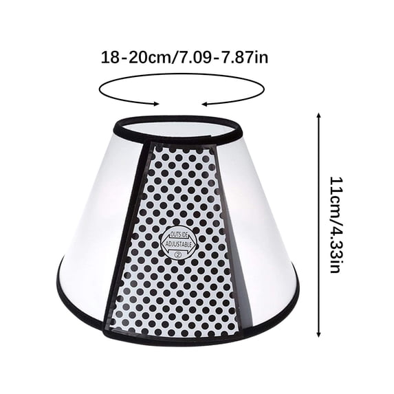Universal Pet Protective Head Cover, Conical Biting Collar for Dogs and Cats, Soft Adjustable Cone, Anti-Licking E-Collar, Multiple Size Options