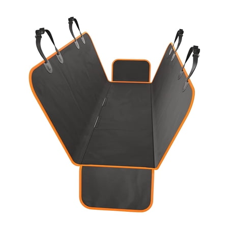 Universal Pet seat Cover Rear Row Pet pad Seat Covers Pet Dog Travel Mat Hammock Orange