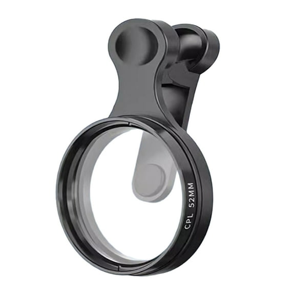 Universal Phone CPL Polarizing Filter Professional Camera Lens Attachment for Android Anti-Glare & Color Enhancement 360 Degrees Rotatable Cell Phone Lens Accessory