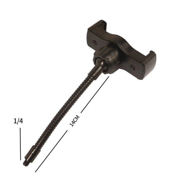 Universal Phone Holder Clip 1/4 Screw for Round Lamp Tripod Stand SoundCard Tray