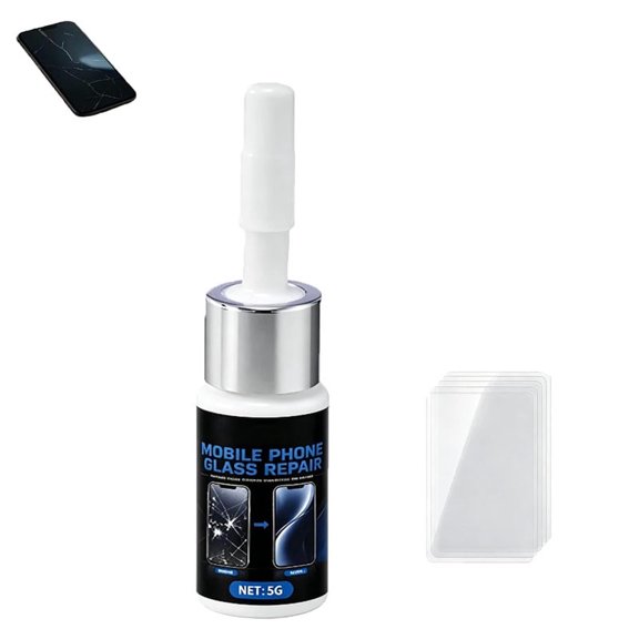 Universal Phone Screen Scratch Repair Liquid, Nano Cracked Screen Repair Liquid, Phone ScreenScratch Remover | Universal Liquids Quick Repair, 5ml for Glass Scratches and Cracks (1pc)