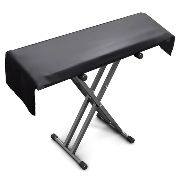Universal Piano Keyboard Cover, Waterproof Leathaire with Fluff Liner, 12.5 x 67 in Protective Cover for Most Piano Keyboards