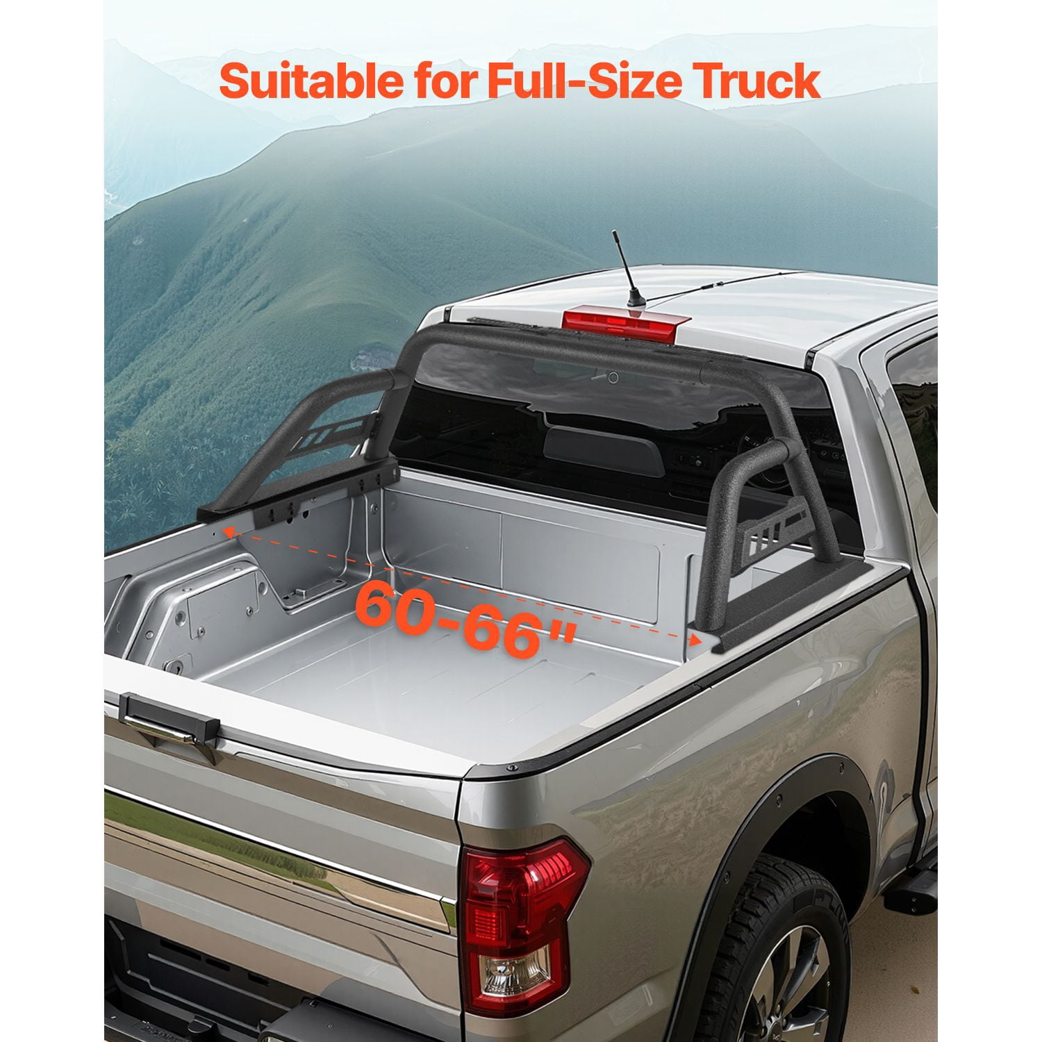 Extending Racking Brackets Universal Pickup Truck Bed Roll Bar Sport Adjustable Chase Rack for ...
