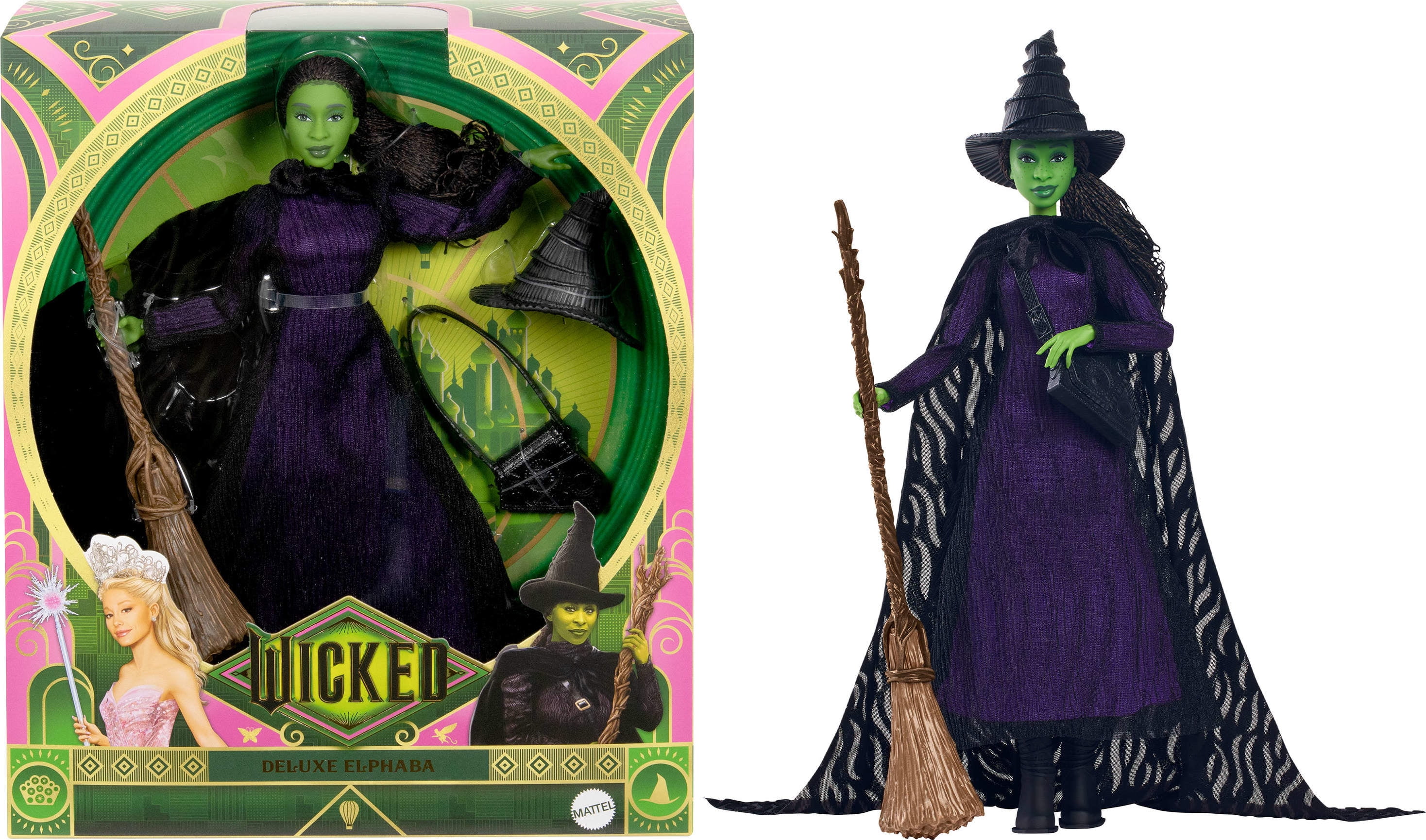 Mattel Universal Wicked 魔法使いファッションドール フィ Universal Pictures' Wicked Deluxe Elphaba Fashion Doll