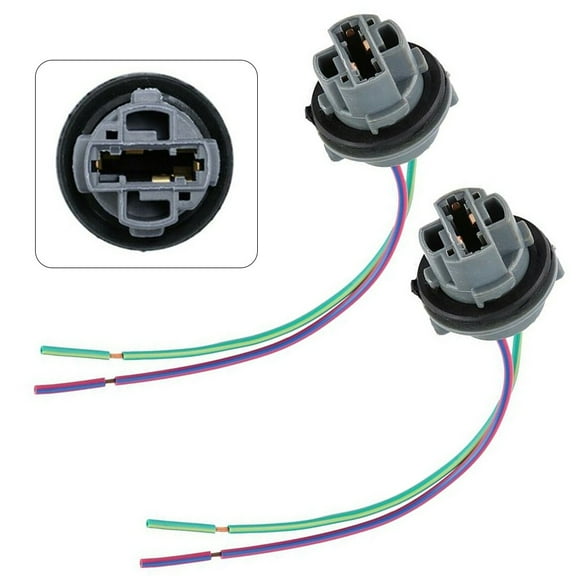 Universal Pigtail Wire Female Socket 7440 Two Harness Front Turn Signal Light