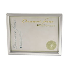 Plastic Document Frame, for 8.5 x 11, Easel Back, Metallic Silver Plastic Document Frame, for 8.5 x 11, Easel Back, Metallic Silver