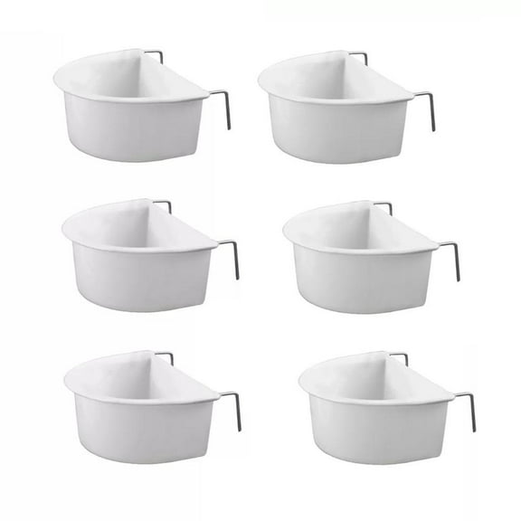 Universal Plastic Hanging Cups for Small Birds, Bird Feeding Dish Bird Cage Feeding Bowls D-shaped Bird Food Bird Water Feeder With Hook Hanging Food Tray Dish for Parrot Canary Small Bird