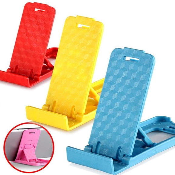 Universal Plastic Mobile Phone Stand, Foldable, Portable, for Smartphone, Tablet