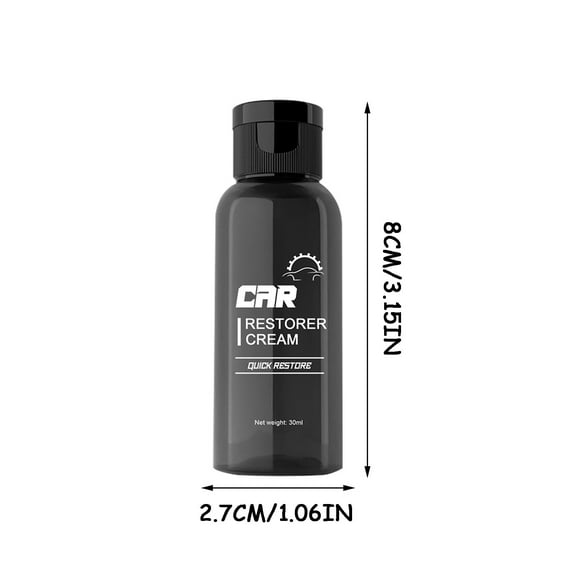 Universal Plastic Restorer, Auto Leather Plastic Refurbishment Paste, Car Retreading Agent, Leather Polishing Scratch Remover, Restores Faded and Dull for Car Interior and Outside