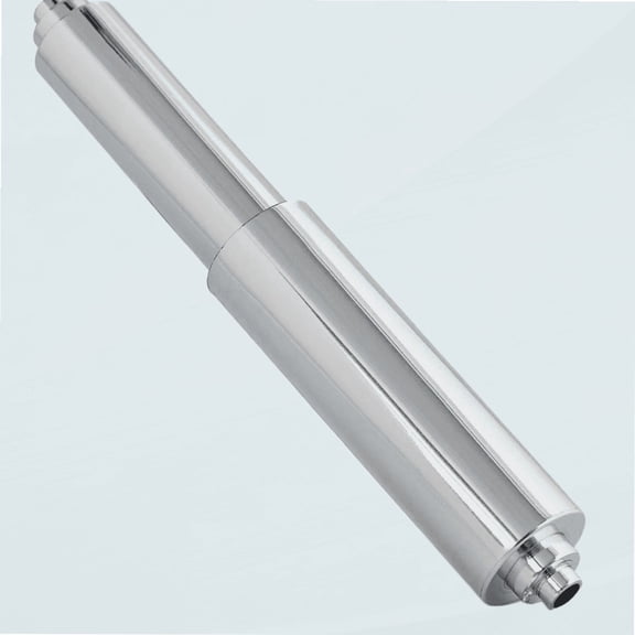 Universal Plastic Spring Loaded Toilet Paper Roll Holder Replacement , Chrome (1, Chrome)