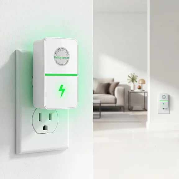 Universal Plug-In Power Box with US Plug, 90-250V Wide Voltage Compatibility, 2026 Enhanced Design for Home Electronics and Travel Use