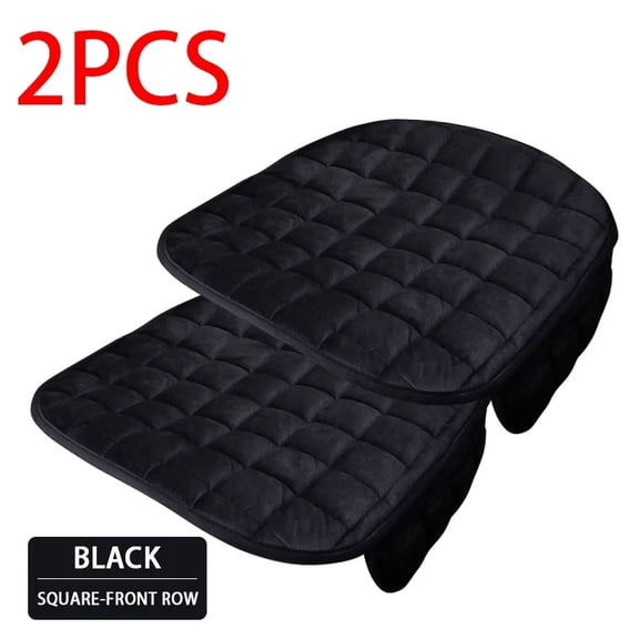 Universal Plush Car Seat Cushion Set, Soft Skin‑Friendly Quilted Automotive Seat Pads, Non‑Slip Auto Seat Protector Cushions for Sedan SUV Interior Accessories