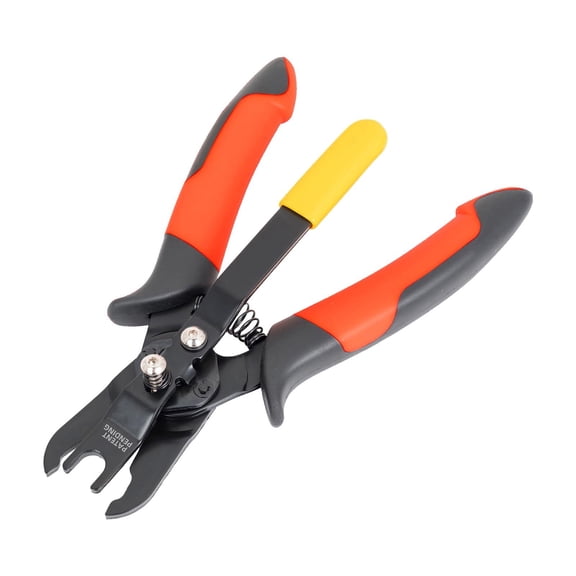 Universal Pneumatic Fitting Disconnect Pliers, 7 inch Push Fit Air Hose Quick Release Separator Tool, Push-to-Connect Air Tube Connector Removal Hand Plier for Workshop Pneumatic Maintenance,Black