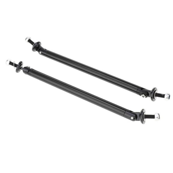 Universal Polished Adjustable Front Bumper Lip Splitter Support Strut Rod Tie Pair Easy to Use 150mm