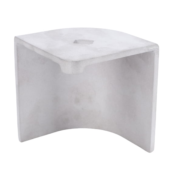 Universal Pontoon Boat Aluminum Corner Cap, 90 Rounded Corner Protection, 3-3/4" to 3-13/16" Height, Durable Marine Deck Bumper