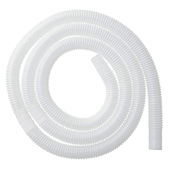 Universal Pool Vacuum Hose 9.84 Feet, Replacement Suction Hose for Swimming Pool, Spa, Hot Tub, Fountain, and Pond, Flexible Pool Cleaning Hose for Summer Pool Maintenance (White)