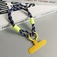 thumbnail image 1 of Universal Portable Candy Colors Nylon Phone Case Strap Keychain Hanging Rope Phone Lanyard Anti-lost Rope Phone Wrist Straps DARK BLUE, 1 of 8