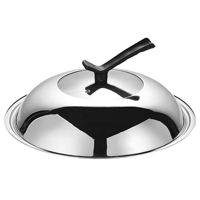 Universal Pot Cover Round Glass Pot Lid Stainless Steel Pan Lid Kitchen