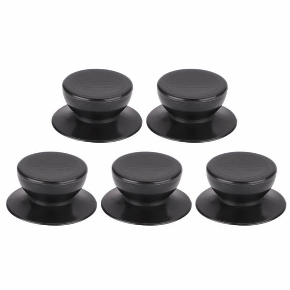 Universal Pot Lid Top Replacement Knob, Heat Resistant Pot Lid Knob Handle, Easy installation Kitchen Cookware Replacement Pan Lid Holding Handles, 5 Pcs, 2.2x1.0"