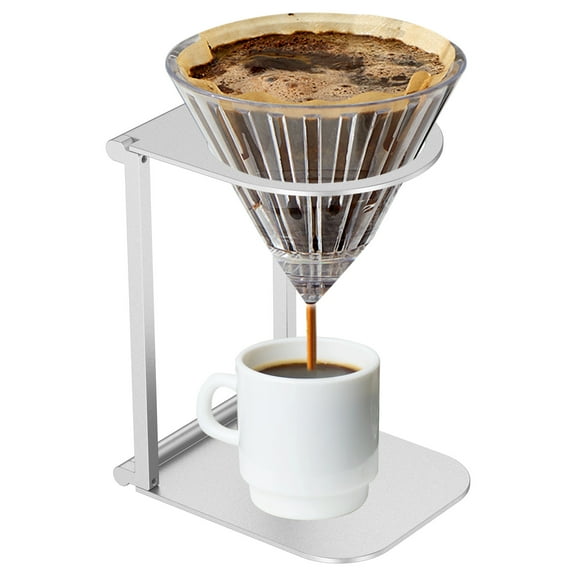 Universal Pour Over Coffee Stand Portable Foldable Aluminum Alloy Pour Over Dripper Stand for Home Camping Traveling Daily Trip