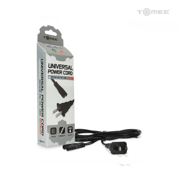 Universal Power Cord - Ps3 Slim/Ps2/Ps1/Xbox/Dreamcast - Brand New