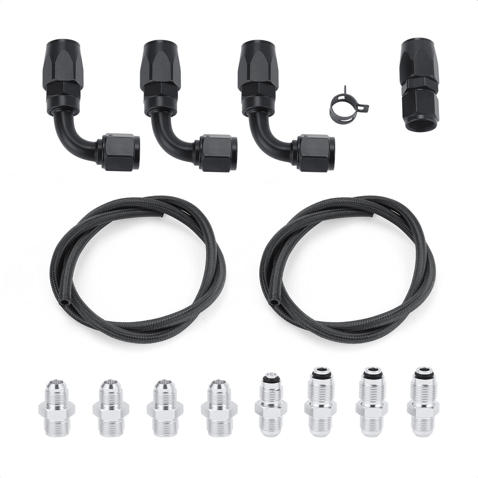 Universal Power Steering Pump Hose Kit for LS Swap Pressure Return Line