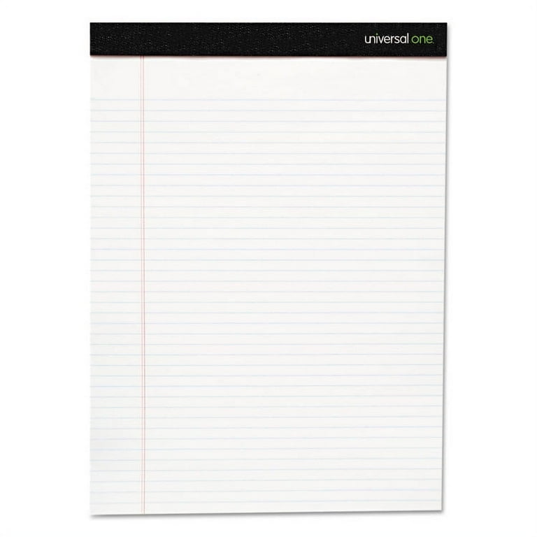 Premium Ruled Writing Pads with Heavy-Duty Back, Wide/Legal Rule, Black Headband, 50 White 8.5 x 11 Sheets, 6/Pack Premium Ruled Writing Pads with Heavy-Duty Back, Wide/Legal Rule, Black Headband, 50 White 8.5 x 11 Sheets, 6/Pack