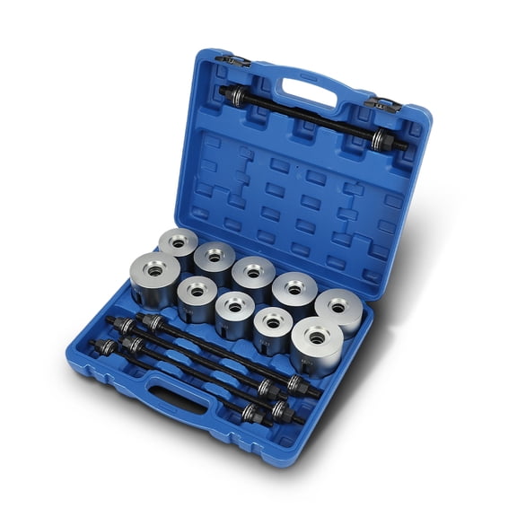 Universal Press & Pull Sleeve Kit Bush Bearing Removal Insertion Tool Set Fit for Cars, LGV and HGV Silver