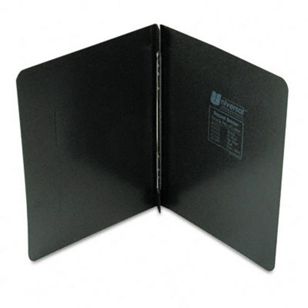 Universal Pressboard Report Cover Prong Clip Letter 3'' Capacity Black