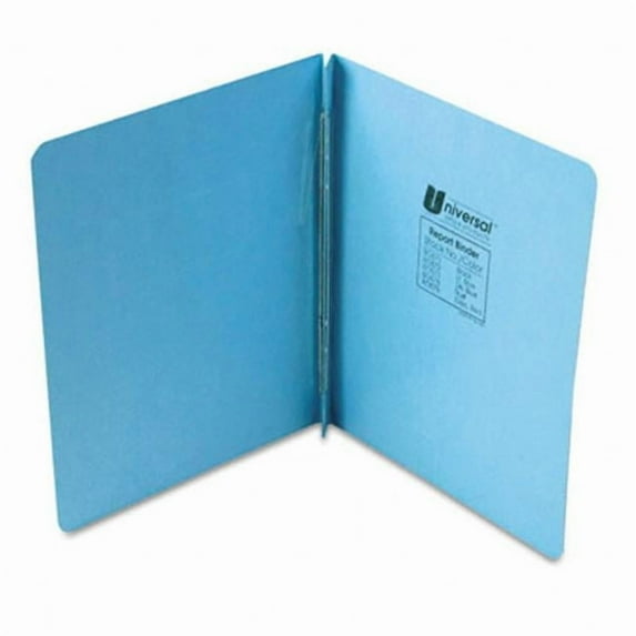 Universal Pressboard Report Cover Prong Clip Letter 3'' Capacity Light Blue