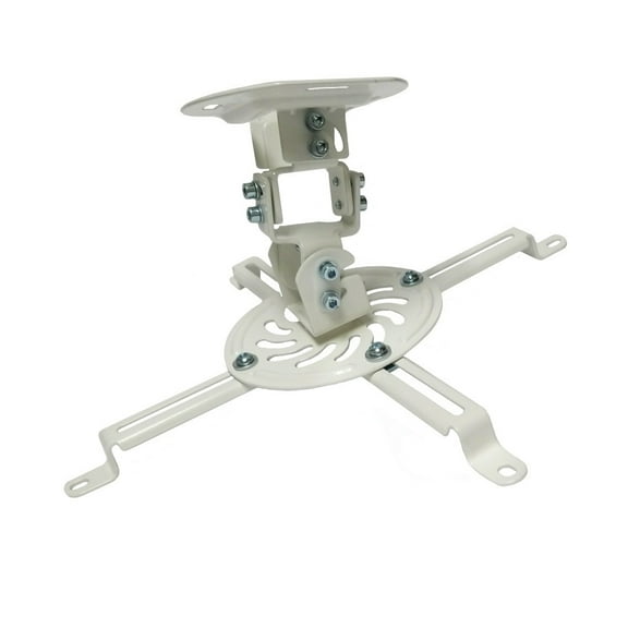 Universal Projector Ceiling Mount - 30 lbs Capacity - White