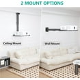 thumbnail image 1 of Universal Projector Ceiling Mount Tray, Holds Up to 22lbs, Height Adjustable for Most Devices, No Hole Installation with Hidden  Routing, 1 of 8