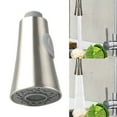 thumbnail image 1 of Universal Pull Down Kitchen Faucet Sprayer Head Replacement Pull Out Kitchen Faucet Spray Head Bruhsed Nickel 2 Function Sprayer Aerated Flow Powerful Spray Water Saving, Brushed Nickel, 1 of 9